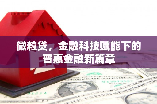 开化微粒贷，金融科技赋能下的普惠金融新篇章