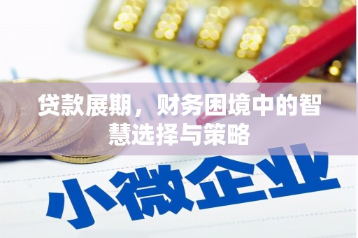 开化贷款展期，财务困境中的智慧选择与策略