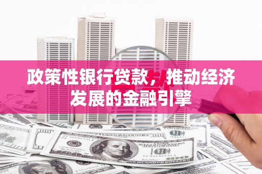 开化政策性银行贷款，推动经济发展的金融引擎
