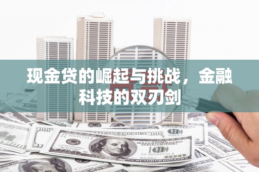 开化现金贷的崛起与挑战，金融科技的双刃剑
