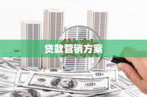 开化贷款营销方案