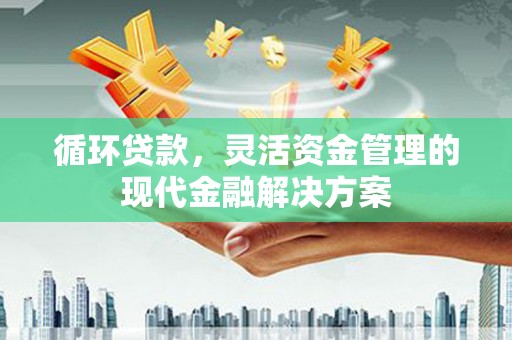 开化循环贷款，灵活资金管理的现代金融解决方案