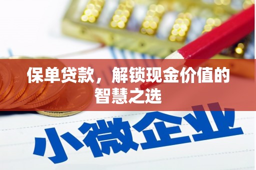 开化保单贷款，解锁现金价值的智慧之选