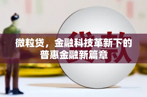 开化微粒贷，金融科技革新下的普惠金融新篇章