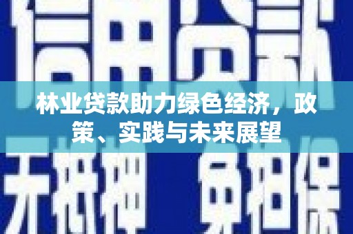 开化林业贷款助力绿色经济，政策、实践与未来展望