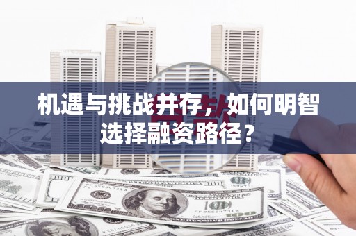 开化机遇与挑战并存，如何明智选择融资路径？